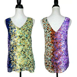 Cabi Merry Go Round Floral Tank Tunic 5538 Colorful Boho size L